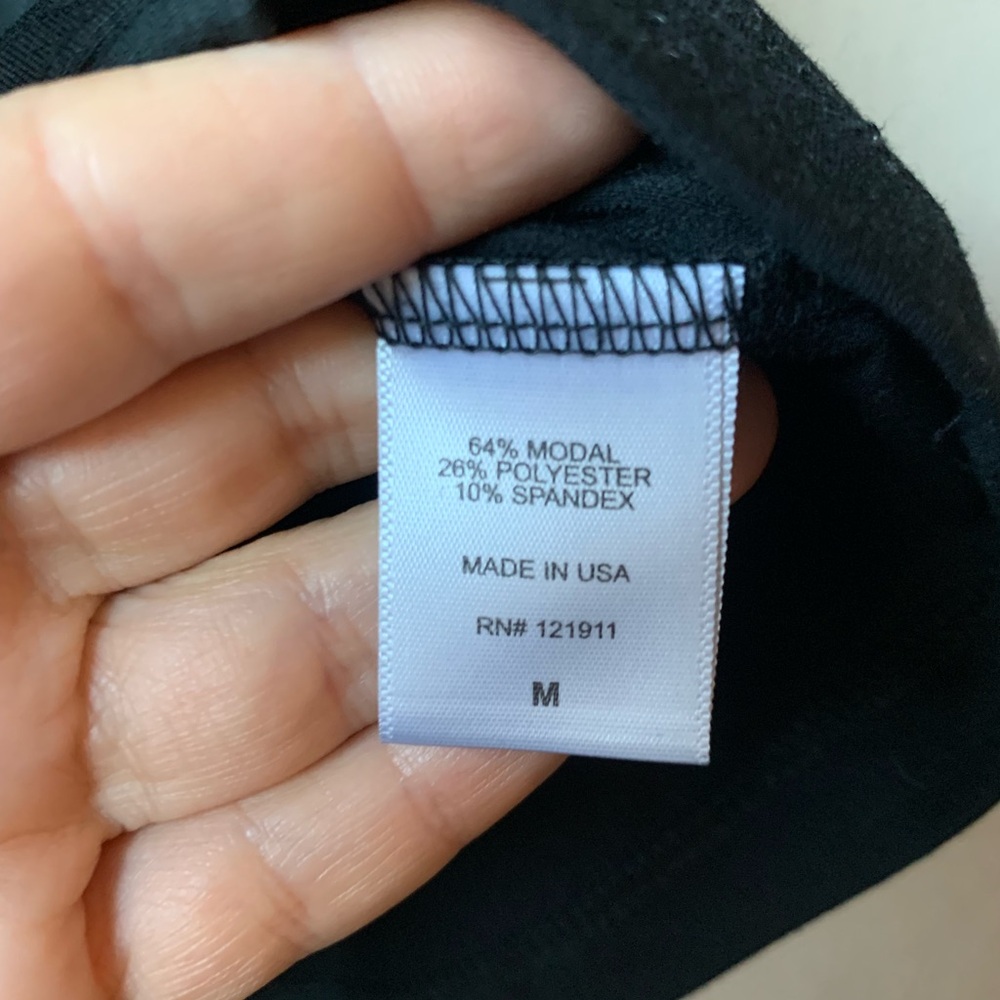 LNA short sleeve black blouse. Size M. - Picture 4 of 6